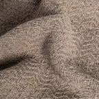 Ixia Copritutto Intrecciato con Frange in Cotone e Poliestere Marrone 260x280 cm.