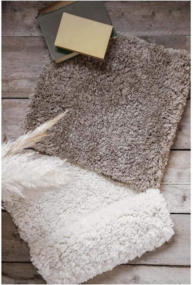 Blanc MariClò Tappeto da Bagno Amazon Collection in Cotone Biscotto 50x80 cm.