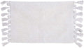 Blanc MariClò Tappeto da Bagno con Frange in Cotone 50x80 cm.