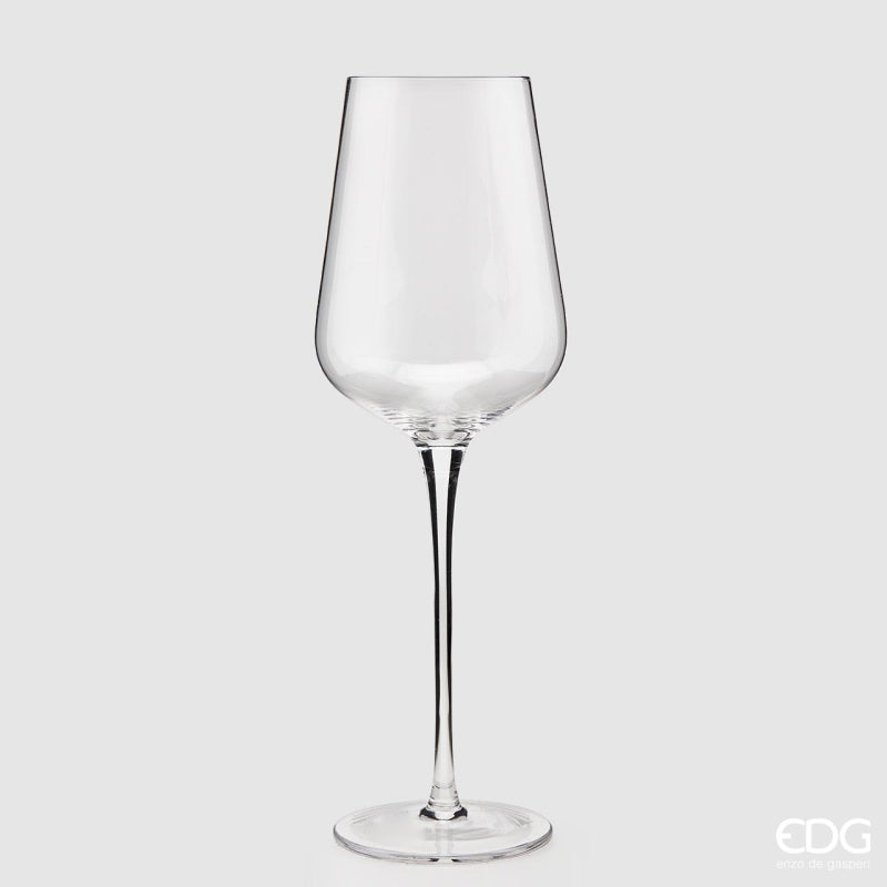 EDG Enzo De Gasperi Set 4 Calici Vino in Vetro H27,5 Ø9 cm.