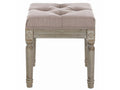 Panchetto in Legno Naturale con Imbottitura Soave Armonia Collection 40x40x45 cm.