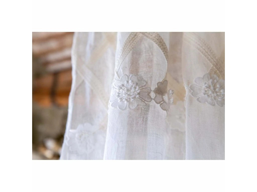 Tenda Dentelle Collection Blanc Mariclò 140x290 cm. Bianco
