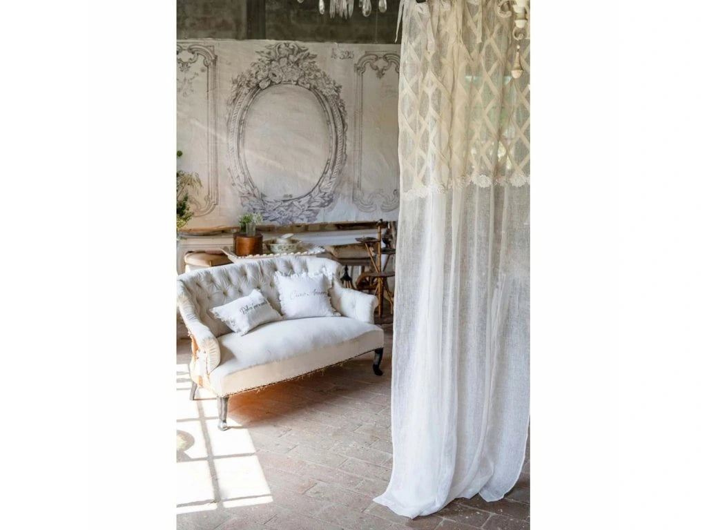 Tenda Dentelle Collection Blanc Mariclò 140x290 cm. Bianco