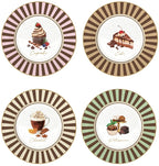 Easy Life Set 4 Piatti Dessert Sweet Moments Porcellana Fine D 19 cm.