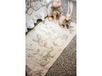 Blanc MariClò Tappeto Le Jardin des Lapins con Frange in Cotone 60x120 cm.