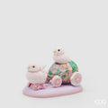 Decoro EDG Pulcino con Carretto 20x28x18 cm.