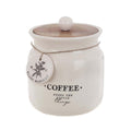Blanc MariClò Barattolo Coffee La Dispensa Collection in Ceramica con Coperchio in Legno