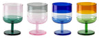 Livellara Milano Set 4 Calici Bassi Stacks Collection in Vetro Borosilicato H11 Ø7,5 cm. 250 ml.
