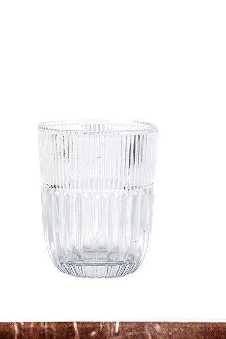 Livellara Milano Set 6 Tumbler Qualcosa d'Antico Collection in Vetro Trasparente H10 Ø8 cm. 280ml
