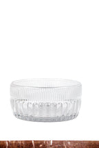 Livellara Milano Set 6 Coppetta Qualcosa d'Antico Collection in Vetro Trasparente H5,5 Ø10 cm.
