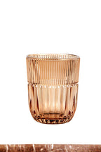 Livellara Milano Set 6 Tumbler Qualcosa d'Antico Collection in Vetro Ambra H10 Ø8 cm. 280ml