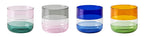 Livellara Milano Set 4 Short Tumbler Stacks Collection in Vetro Borosilicato H6,5 Ø7,5 cm. 250 ml.
