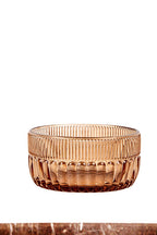 Livellara Milano Set 6 Coppetta Qualcosa d'Antico Collection in Vetro Ambra H5,5 Ø10 cm.