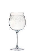 Livellara Milano Set 6 Calice Borgogna Luigi XV Collection in Vetro Inciso H21 Ø12 cm. 610ml