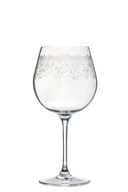 Livellara Milano Set 6 Calice Borgogna Luigi XV Collection in Vetro Inciso H21 Ø12 cm. 610ml