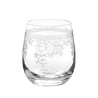 Livellara Milano Set 6 Tumbler Luigi XV Collection in Vetro Inciso H10 Ø8,5 cm. 460ml