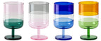 Livellara Milano Set 4 Calici Alti Stacks Collection in Vetro Borosilicato H13,5 Ø7,5 cm. 350 ml.