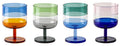 Livellara Milano Set 4 Short Tumbler Stacks Collection in Vetro Borosilicato H6,5 Ø7,5 cm. 250 ml.