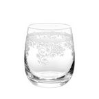 Livellara Milano Set 6 Tumbler Luigi XV Collection in Vetro Inciso H9,5 Ø8 cm. 360ml