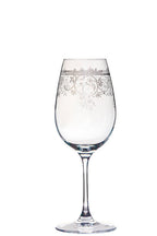 Livellara Milano Set 6 Calice Vino Luigi XV Collection in Vetro Inciso H20 Ø7 cm. 240ml