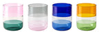 Livellara Milano Set 4 Tumbler Stacks Collection in Vetro Borosilicato H9 Ø7,5 cm. 350 ml.