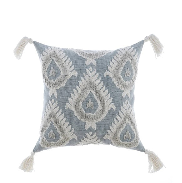 Blanc MariClò Cuscino Arredo Vista Mare Collection in Cotone con Nappe 45x45 cm.