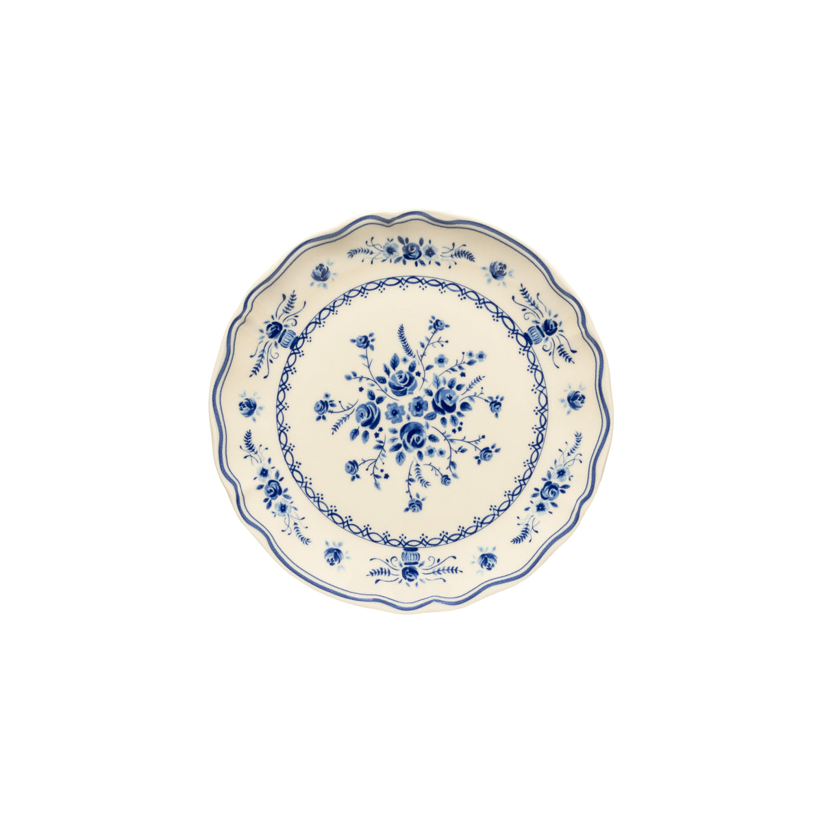 Piatto Dessert / Frutta Vila Collection Costa Nova Beige-Blue D. 21 cm.