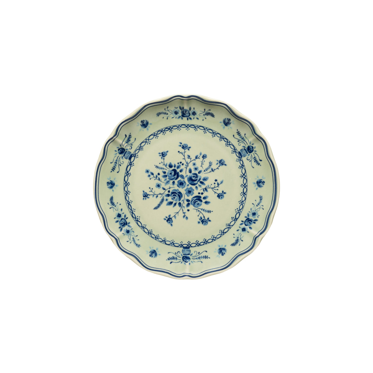 Piatto Dessert / Frutta Vila Collection Costa Nova Olive-Blue D. 21 cm.