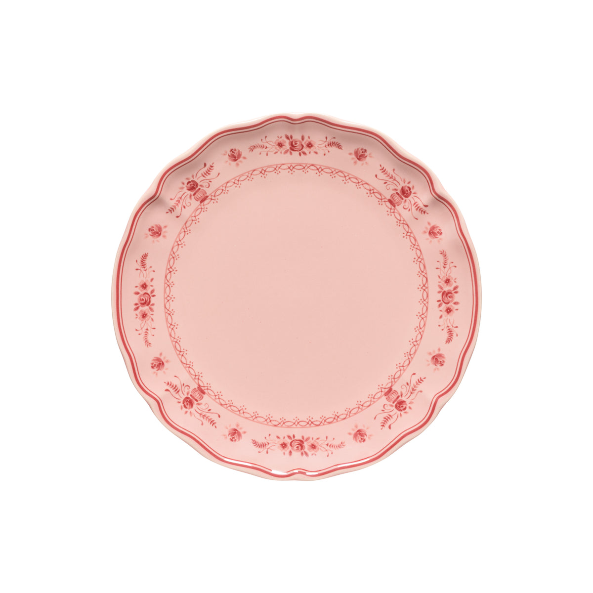 Piatto Piano Vila Collection Costa Nova Pink-Red D. 27 cm.