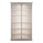 Blanc MariClò Libreria con Scaffali a 2 Colonne Bagatelle Collection in Pino Massiccio 197x39x119 cm.