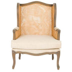 Blanc MariClò Poltrona Ersilia Collection in Mogano Decapé e Paglia di Vienna 78x80x106 cm.