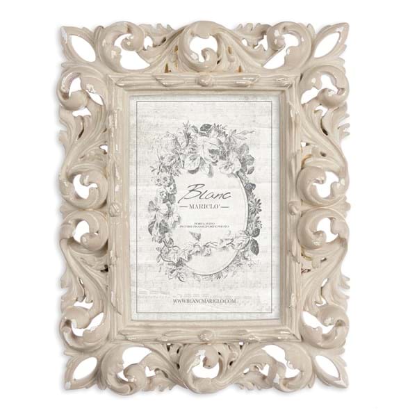 Blanc MariClò Portafoto Shabby in Resina Beige 10x15 cm.