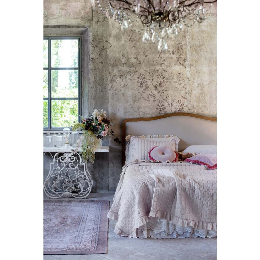 Blanc MariClò Boutis Matrimoniale con Due Copriguanciali Diamante Collection in Microfibra Grigio 260x260 cm.