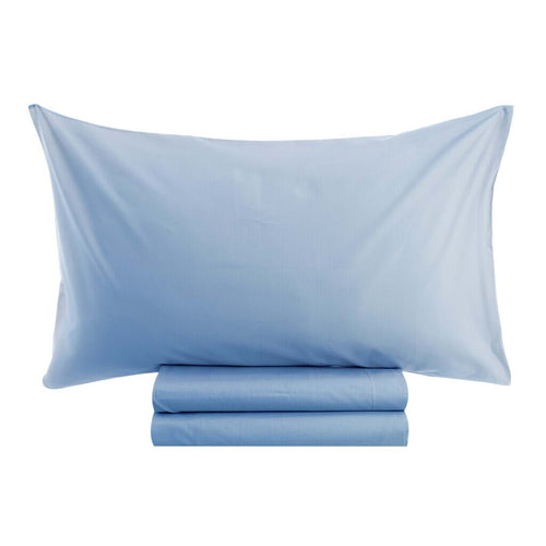 Blanc MariClò Completo Letto 2 Piazze Tuscany Collection in 100% Cotone Azzurro 245x300 cm.