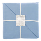 Blanc MariClò Completo Lenzuola 1 Piazza e Mezza Tuscany Collection in 100% Cotone Azzurro 185x295 cm.