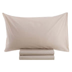 Blanc MariClò Completo Lenzuola 1 Piazza e Mezza Tuscany Collection in 100% Cotone Beige 185x295 cm.