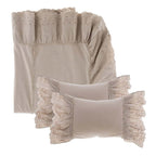 Blanc MariClò Set Copriletto Matrimoniale con Gale e 2 Copriguanciali Tintoretto Collection Beige 240x260 cm.