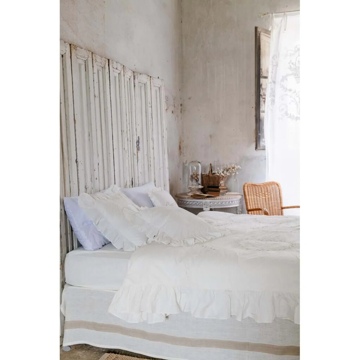 Blanc MariClò Copripiumino Dentelle Collection in Cotone Bianco 200x250 cm.
