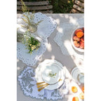 Blanc MariClò Tovaglietta Ricamata Collezione Dentelle Lino e Cotone 38x50 cm.
