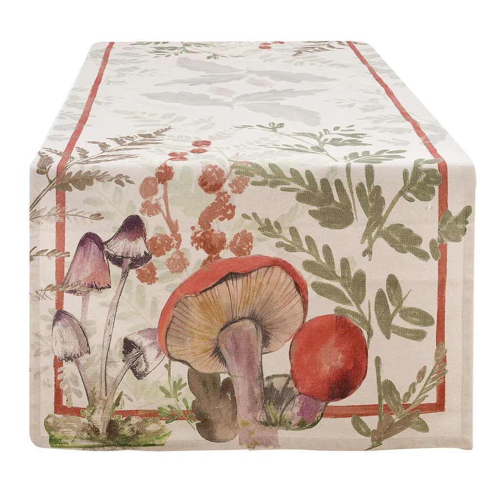Blanc MariClò Runner Forêt Enchantée 60 x 180 cm.
