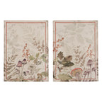 Blanc MariClò Set 2 Canovacci Assortiti Forêt Enchantée 50 x 70 cm.