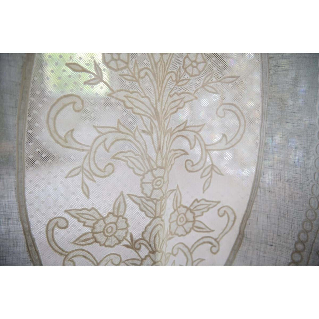 Tenda Dentelle Collection Blanc Mariclò 140x290 cm. Celeste Polvere