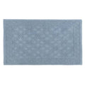 Blanc MariClò Tappeto a Righe Natural Attitude Collection in Cotone Azzurro 45x75 cm.