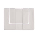 Blanc MariClò Completo Letto 2 Piazze 43 Argento Collection in 100% Puro Cotone Americano Grigio 260x300 cm.