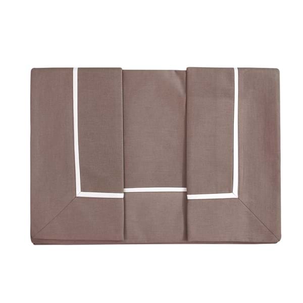 Blanc MariClò Completo Letto 2 Piazze 43 Argento Collection in 100% Puro Cotone Americano Tortora 260x300 cm.