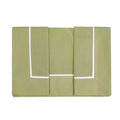 Blanc MariClò Completo Letto 2 Piazze 43 Argento Collection in 100% Puro Cotone Americano Verde 260x300 cm.