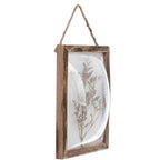 Blanc MariClò Quadro con Vetro Bombato e Fiori Secchi 35×25 cm.