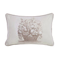 Blanc MariClò Cuscino Arredo Cesto di Frutta Baroque Collection in Cotone e Lino 35x50 cm.