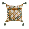 Blanc MariClò Cuscino Palmeraie Collection in Cotone con Nappine 45x45 cm.