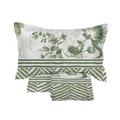 Blanc MariClò Completo Letto Elisa Collection in Cotone Verde 245x300 cm.